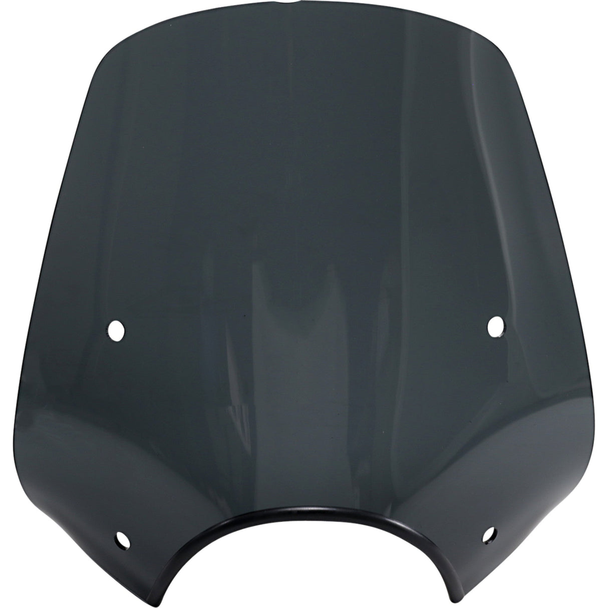 MEMPHIS SHADES 2313-0285 MEP55210 Pop Top Sportshield Pop Top Windshield - 9" Headlight Cut Out - Dark Black Smoke