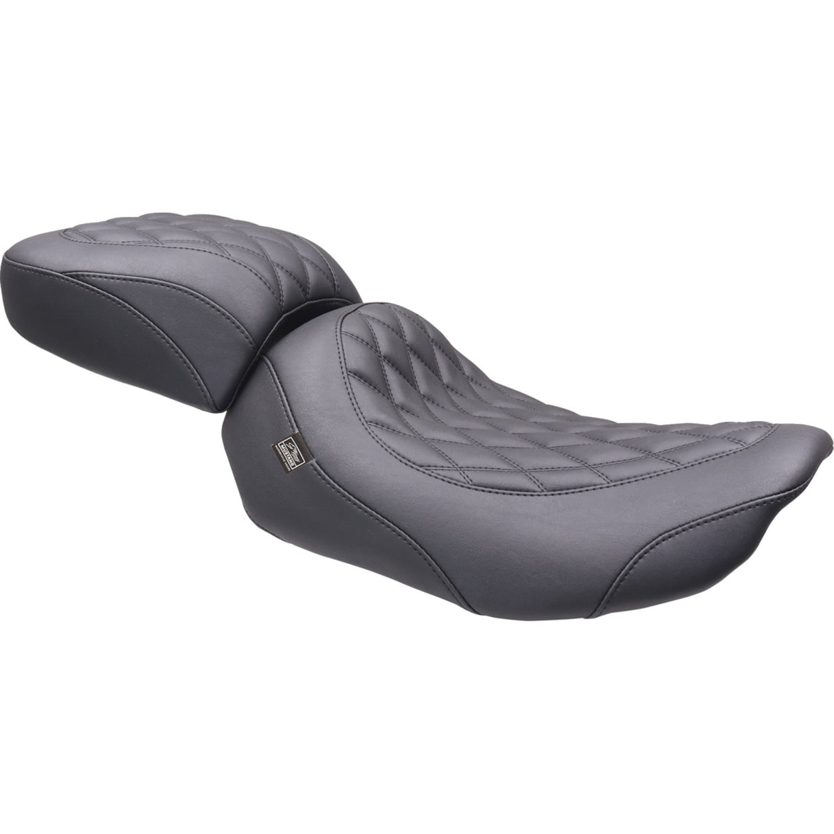 Mustang Wide Tripper™ Solo Seat Solo Black Stitching - 89503 For Harley Touring 2023-2026