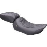 Mustang Wide Tripper™ Solo Seat Solo Black Stitching - 89503 For Harley Touring 2023-2026