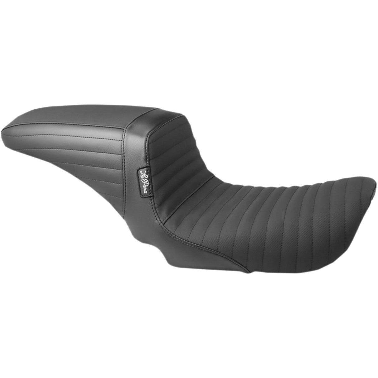 LE PERA 0803-0584 LK-591PTGP Kickflip Seat — Pleated w/Gripp Tape - Black - FXD '06-'17