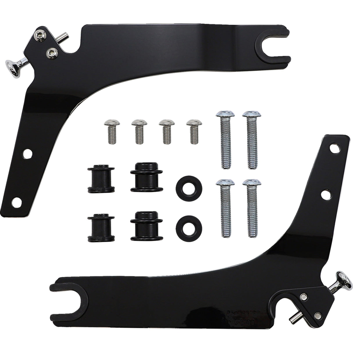 Cobra Detachable Backrest Kit 14" Black Softail - 602-2046B For Harley Softail 2018-2019