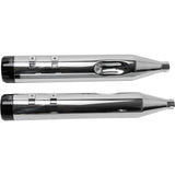 S&S Cycle 4-1/2" MK45 Performance Mufflers Chrome With Black Thruster - 550-0619 For Harley Touring 1995-2016