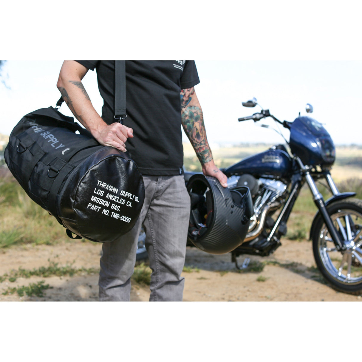 THRASHIN SUPPLY CO. 3512-0269 TMB-0000 Mission Duffle Bag Mission Duffel Bag - Black