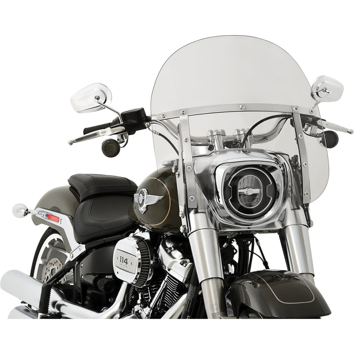 Memphis Shades Memphis Fats Windshield Solar 15" Flfb S - MEM6109 For Harley Softail 2018-2024
