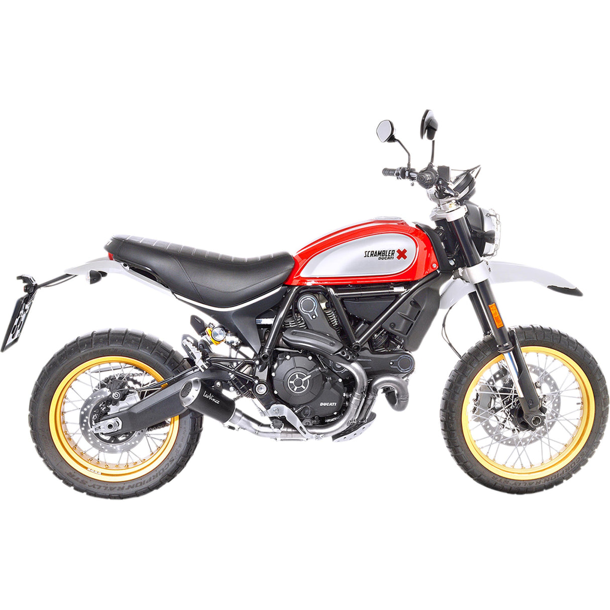 Leovince LV-10 Black Muffler - 15202BU Ducati Scrambler Desert Sled 2017-2022