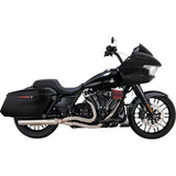 VANCE & HINES 1810-3310 27346 2-into-1 Gaslighter Exhaust System with heat shields - m8 touring - brushed