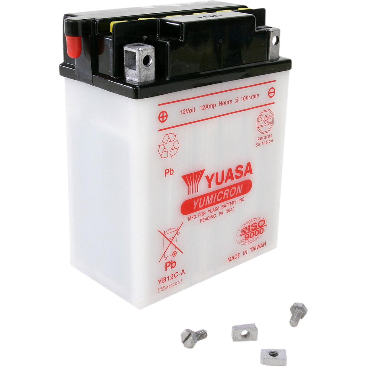 YUASA YB12C-A YUAM222CA Conventional Battery — 12 V Battery - YB12C-A