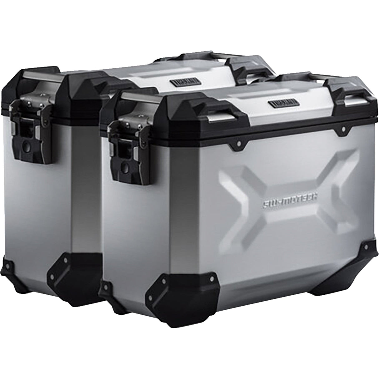 SW-MOTECH 3580-0460 KFT.08.922.70001/S TRAX ADV Aluminum Case System silver - kawasaki versys 1000 '18-'23