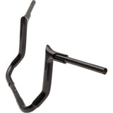 FAT Baggers INC. 1-1/2" EZ Install Pointed Top Handlebar 12" Black - 805012-B For Harley Touring 2006-2020