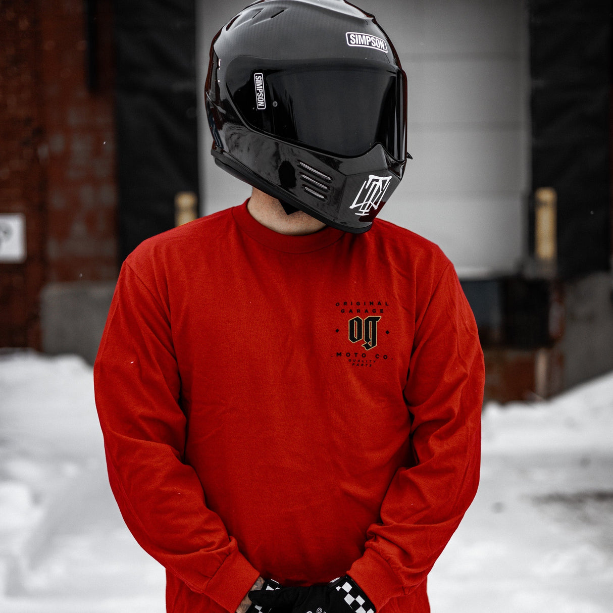 Original Garage Moto El Diablo Long Sleeve - Red