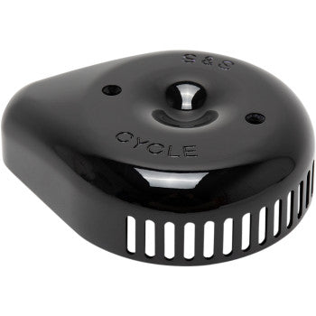 S&S CYCLE 1014-0293 170-0533 Stealth Slasher Air Cleaner Cover - Black