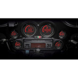 Koso North America HD-02 Six-Piece Gauge Kit Black - BA050907 For Harley Touring 2004-2013