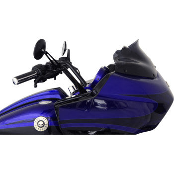 Klock Werks Sport Flare® Windshield 8" Smoke - KWW-01-0189 For Harley Road Glide 1998-2013