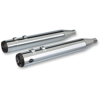 S&S Cycle Grand National Slip-On Mufflers Chrome M8 - 550-0693 For Harley Touring 2017-2026