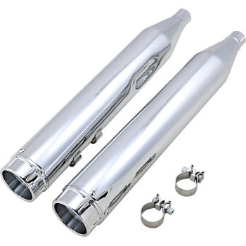 Vance & Hines Torquer 450 Slip-On Mufflers Chrome - 16673 For Harley Touring 1995-2016
