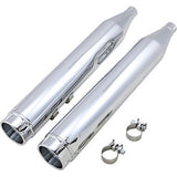 Vance & Hines Torquer 450 Slip-On Mufflers Chrome - 16673 For Harley Touring 1995-2016