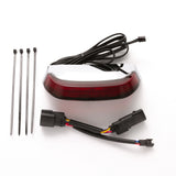Ciro Crown Taillight With Lightstrike™ Technology Red Lens Chrome - 40173 For Harley Touring 2006-2026
