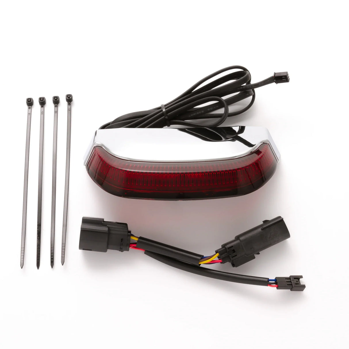 Ciro Crown Taillight With Lightstrike™ Technology Red Lens Chrome - 40173 For Harley Touring 2006-2026