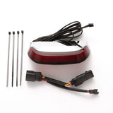 Ciro Crown Taillight With Lightstrike™ Technology Red Lens Chrome - 40173 For Harley Touring 2006-2026