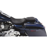 Mustang Wide Tripper™ Solo Seat Without Backrest Diamond Black - 76694 For Harley Touring 2008-2025