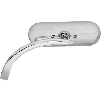 Arlen Ness Micro-Mirror Micro Mini Side View Oval Chrome Right - 13-407