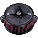S&S Cycle Super Stock™ Stealth Air Cleaner Kit Black - 170-0354C For Harley Motorcycles 2017-2025