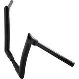 FAT Baggers INC. 1-1/2" EZ Install Pointed Top Handlebar 12" Black - 806012-B For Harley Road Glide 2015-2020