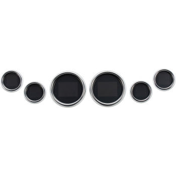 Dakota Digital Six-Gauge MLX Series Kit Chrome Bezel - MLX-8604 For Harley Touring 2004-2013