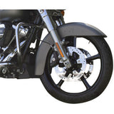 Coastal Moto Rockstar Moto Forged Aluminum Wheel Rockstar Front Dual Disc Without ABS Black 21x3.25 - 1502-ROC-213-B For Harley Touring 2008-2026
