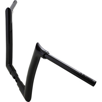 FAT Baggers INC. 1-1/2" EZ Install Pointed Top Handlebar 12" Black - 806012-B For Harley Road Glide 2015-2020