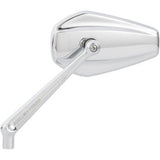 Arlen Ness Mini Stocker Forged Mirror Side View Hexagon Chrome Left - 13-157