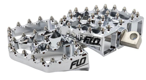 Flo Motorsports V4 Mini Floor Boards FOR Harley Davidson Dyna Custom Chopper Chrome - FPEG-800V4CR