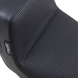 LePera Tailwhip Seat Basketweave Black - LK-587BW For Harley Touring 2008-2023