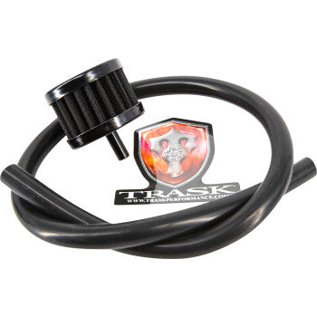 Trask CheckM8™ Vented Transmission Top Cover Vented Black - TM-2041BK For Harley Motorcycles 2017-2026