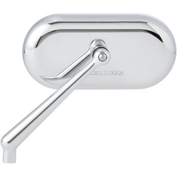 Arlen Ness Forged Oval Mirror Side View Oval Chrome Left - 13-171