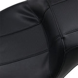 LePera Outcast Daddy Long Legs Seat 2-Up Without Backrest Carbon Fiber Inlay Black - LK-997DLGT3 For Harley Touring 2008-2023