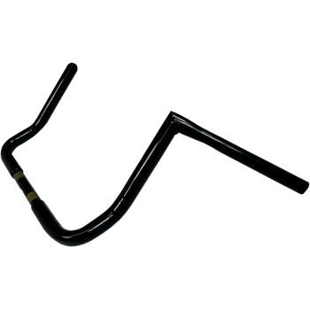 LA Choppers 1-1/4" Twin Peaks Touring Handlebar 12" Black - LA-7361-12B For Harley Touring 1996-2022