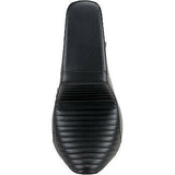 LePera Kickflip Seat — Pleated Black FX - LY-590PT For Harley Softail 2018-2023