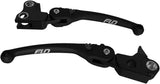 Flo Motorsports 122-0800 HD-807BLK MX STYLE LEVER SET BLACK `96-17 FXD