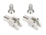 Burly Brand MX Style M8 Pass Footpegs Black - B13-1008B For Harley Softail 2018-2024 | Triumph Thruxton 2004-2015