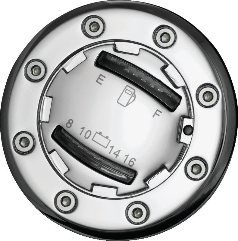 Kuryakyn 7282 Informer LED Fuel & Battery Gauge Chrome