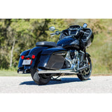 S&S Cycle 4" Broadhead Slip-On Mufflers Fishtail Chrome - 550-1077 For Indian 2014-2022