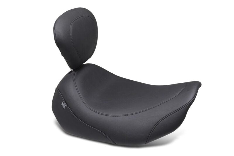 Mustang Motorcycle Mustang Wide Tripper W Backrest CVO Road Glide And Street Glide Black - 89402 For Harley Touring 2023-2026