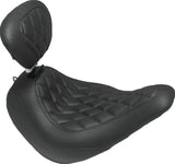 Mustang Motorcycle 83043 Mustang 18-21 Harley Low Rider, Sport Glide Wide Tripper Solo Seat W/dbr Diamond Stitch - Black