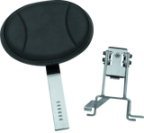 Kuryakyn Plug-N-Go Driver Backrest Black Pad, Chrome - 1628 For Indian 2014-2024