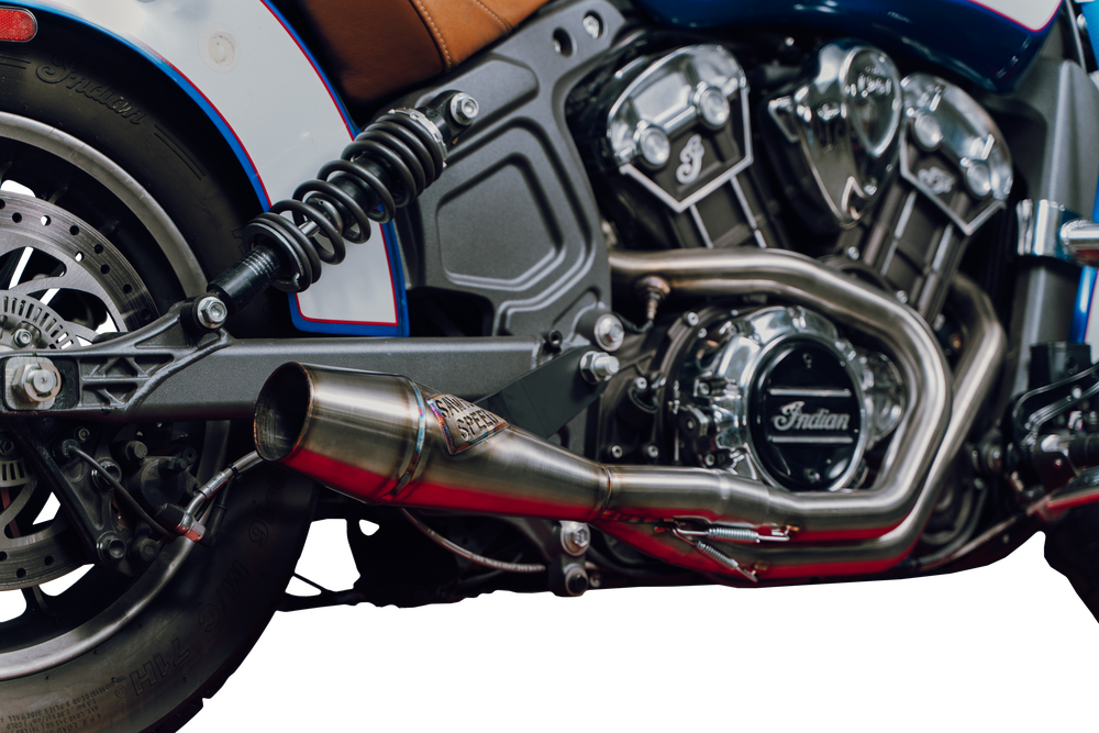 Sawicki Indian Scout Shorty Cannon Brushed SS For Indian Scout 2015-2022