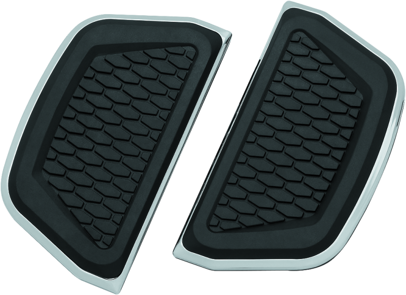 Kuryakyn 5902 Hex Passenger Board Inserts Chrome