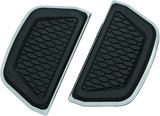 Kuryakyn 5902 Hex Passenger Board Inserts Chrome