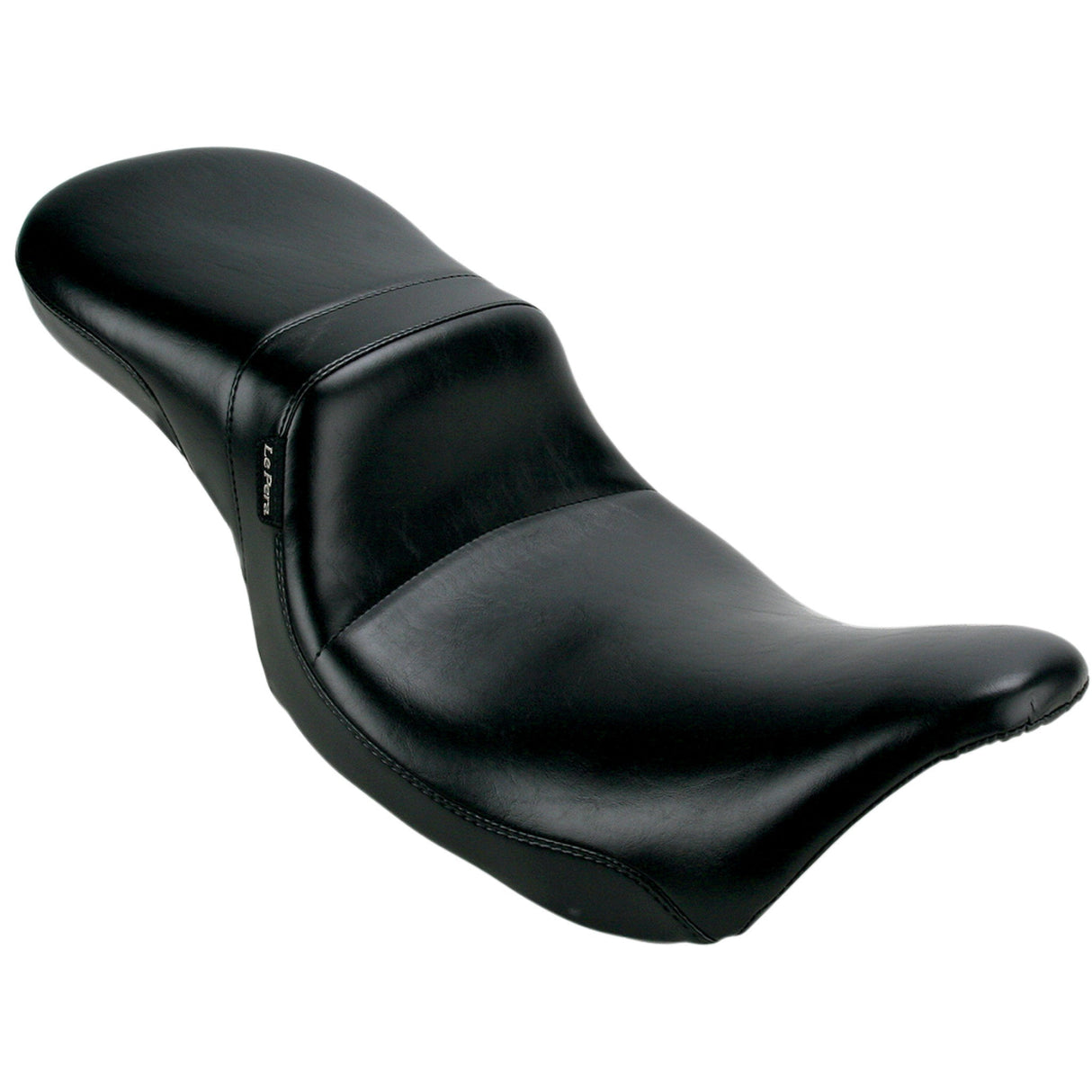 LePera Daytona 2-Up Seat Without Backrest Smooth Black - LK-567 For Harley Touring 2008-2023