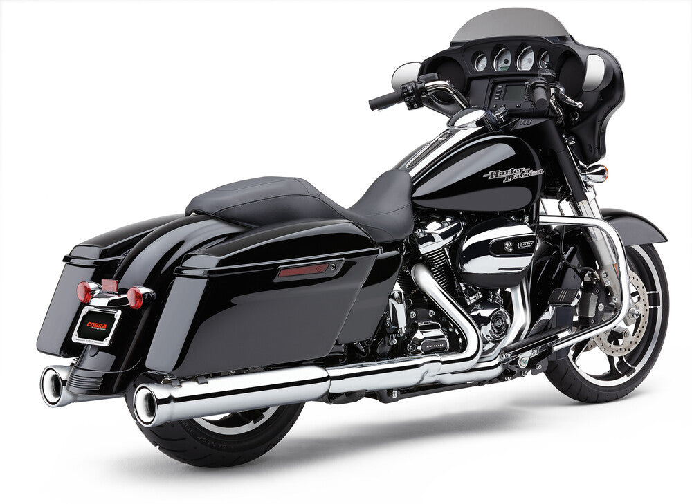 Cobra 4" NH Slip-ONS Chrome - 6109 For Harley Touring 2017-2026